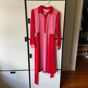 Boden Red and Pink Dress
